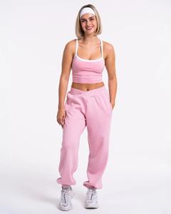 Pantalones Deportivos de Felpa de Algodón para Mujer, Pantalones de Chándal Holgados y Transpirables para Entrenamiento, de Secado Rápido, con Bolsillos, Ajuste Holgado para Otoño - Product Image 2
