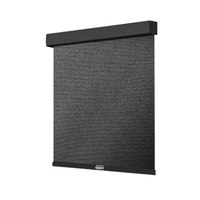 Stores enrouleurs sans fil, sécurité enfant, design simple, en alliage d'aluminium, tissu occultant pour chambre à coucher, fonctionnement facile par poussée et traction
