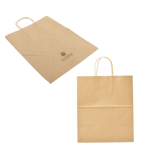 ถุงกระดาษคราฟท์สีน้ำตาลโลโก้และขนาดออกแบบเองได้ - Product Image 4