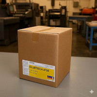 GLUETECH 4755 Adhésif thermofusible industriel à base de gélatine protéinée animale pour machines d'impression, cubes/cylindres de 2,5 kg, ambre vanille