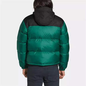 Blouson matelassé mi-lourd pour homme, coupe élégante, avec col montant, personnalisable, imperméable, coque extérieure unie, style streetwear, OEM - Product Image 4