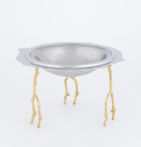 ชามสลัดและถาดเคลือบทองเหลืองลายดอกไม้ดีไซน์ทันสมัยชามถั่วและถาดสำหรับตกแต่ง - Product Image 5