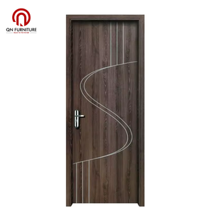 Porte intérieure pré-montée en composite bois-plastique (WPC) imperméable avec film PVC, pour hôtels, villas, usage résidentiel et commercial – Nouveauté - Product Image 1