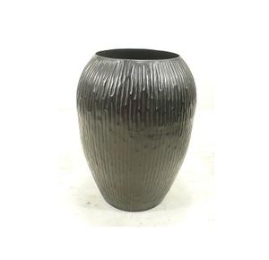 Jarrón Aluminio Martillado Negro - Product Image 3