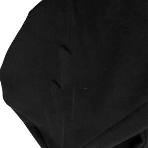 Sweat-shirt à capuche en molleton de coton noir pour homme, fermeture éclair intégrale, logo minimaliste, style moderne, décontracté, streetwear urbain - Product Image 4