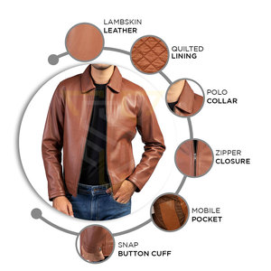 Fashion Wear Adult Use <b>Men</b> <b>Leather</b> Winter <b>Jacket</b> Custom Made <b>Men</b> <b>Leather</b> <b>Jacket</b> Online Sale <b>Men</b> <b>Leather</b> <b>Jacket</b> - Product Image 6