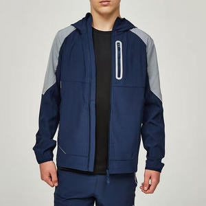 Sweat à capuche coupe-vent pour adultes Ensembles de vêtements de sport Respirant Séchage rapide 100% Polyester Hiver Streetwear Vêtements de plein air personnalisés - Product Image 2