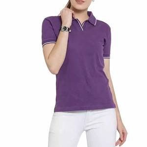 Camiseta Polo de manga corta personalizada para mujer, Jersey de algodón de alta calidad, estampado informal a la moda con decoración de logotipo - Product Image 1