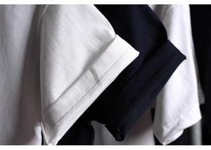 Camiseta de Cuello Redondo de Manga Corta de Algodón Peinado CVC con Logotipo Personalizado Bordado OEM a Precio de Fábrica de China y Bangladesh para Hombre y Mujer - Product Image 3