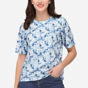 T-shirt décontracté pour femme, col rond, été, éco-responsable, mélange Spandex/Polyester 220g, séchage rapide, respirant, haute qualité, manches courtes - Product Image 4