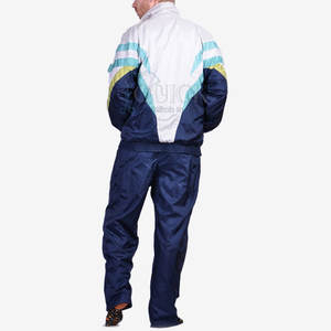 Conjunto cortavientos de nailon transpirable de diseño personalizado de color sólido con cuello con capucha para ropa de calle de invierno - Product Image 4