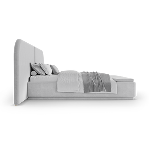 ISADORA II Queen <b>Bed</b> Modern Minimalist Folding Metal <b>Frame</b> Home Furniture with Storage <b>Foldable</b> Loft Bedroom Furniture - Product Image 4