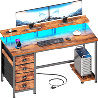Mesa de Juego Moderna para PC, Forma Rectangular, Configuración RGB, Escritorio para Juegos en Casa u Oficina, Fabricante