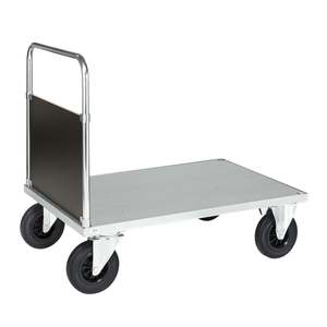 Industrial and Shopping <b>Platform</b> <b>Trolley</b> with Four- and Three-Wheel Options Enclosed Frame OEM Support for Warehouse Storage - Product Image 1