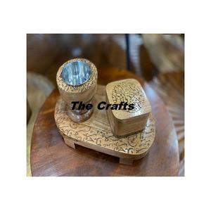 Set Of Four Mubkhar Oud <b>Burner</b> For Wedding Events <b>Fragrance</b> Use Handmade Wooden Mabkhars Incense <b>Burner</b> - Product Image 6