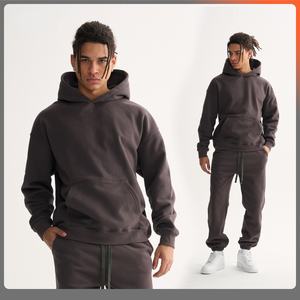 Conjunto Deportivo Personalizado al por Mayor con Logotipo, Pantalones Deportivos Holgados Lisos y Sudadera con Capucha, Conjuntos Deportivos Personalizados para Hombre - Product Image 4