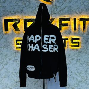 Sweat à capuche zippé de haute qualité avec logo personnalisé, imprimé numériquement, 100% coton, fabriqué en usine, prix abordable, pour hommes - Product Image 5