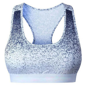 Sujetador deportivo de alto soporte para mujer al por mayor, sujetador deportivo cómodo color nude para yoga con tirantes dobles - Product Image 4