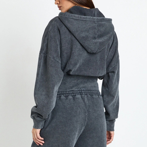 Soft Fabric With Ribbed Cuff & Hem Stylish Wear Women Tracksuit <b>Cheap</b> Rate For Bulk Buyer Full Sleeves Design With Custom Logo - Product Image 5