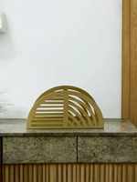 Porte-serviettes en métal doré, décoration de table élégante et bohème, support à serviettes moderne en forme de feuille d'érable, pour salle à manger, cuisine, fête