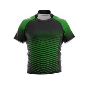 Camiseta de rugby transpirable personalizada, tela de malla sublimada, Media manga de algodón, ropa de equipo, camiseta de rugby de secado rápido para hombre - Product Image 1