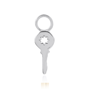 Pendentif en forme de feuille en argent sterling 925 à la mode Cadeau de bijoux uni élégant avec style de charme - Product Image 6