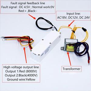 Fuente de Alimentación Kinyo de Doble Salida <span class=keywords><strong>6</strong></span>/-6KVDC de Alto Voltaje CC 12V/24V 5W para Purificador de Aire Electrostático de Plasma - Product Image 3