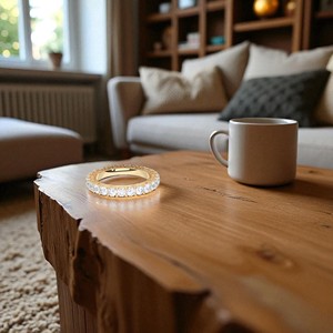 แหวนแต่งงานเพชรโมอิสซาไนต์ทรงกลม 2.48 กะรัต E-F/VSS-VS ประดับเพชรเต็มวง ทำจากทองคำแท้สำหรับผู้หญิง - Product Image 3