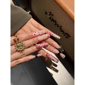 Crimson Butterfly Bloom Press on Nail Art - Product Image 4