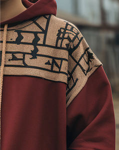 Sweat à capuche décontracté avec impression bouffante pour hommes Tissu polaire confortable avec fermeture éclair de haute qualité Meilleur choix pour l'hiver - Product Image 2