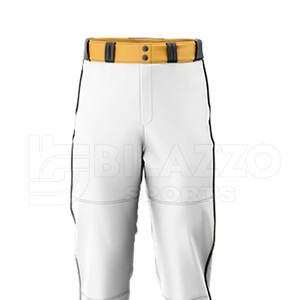 Pantalon de baseball personnalisé en vrac d'approvisionnement d'usine OEM pour hommes pantalon de baseball en polyester Spandex respirant et abordable - Product Image 2