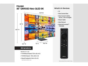 Meilleure offre pour le nouveau téléviseur intelligent NEO QLED 8K QN85QN900DAFXZA de 85 pouces, classe NEO QLED 8K, QN85QN900D - Product Image 3