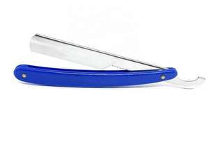 Rasoirs pour la gorge à coupe droite en acier inoxydable pour hommes de taille personnalisée Rasoirs professionnels de salon de coiffure à poignée enduite de papier Rasage avec logo - Product Image 3