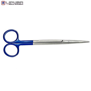Professional High Quality Blue Curved Metzenbaum <strong>Scissors</strong> Manual Surgical Instrument for <strong>Delicate</strong> Tissue <strong>Dissection</strong> - Product Image 4