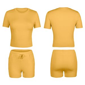 ชุดสั้นสองชิ้นสำหรับผู้หญิงชุดสั้นสองชิ้นสำหรับผู้หญิงชุดฤดูร้อนออกแบบโลโก้ได้ตามต้องการสำหรับผู้ชายที่มีโลโก้ใหม่ - Product Image 1