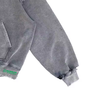 Sudadera con Capucha de Alta Calidad Behram International, 500gsm, Tejido French Terry, Hombros Caídos, para Mujer, 100% Algodón - Product Image 3