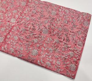 ผ้าฝ้ายบล็อกมือพิมพ์ลายผ้าฝ้าย100% มรดก Jaipur แบบดั้งเดิมเป็นมิตรต่อสิ่งแวดล้อมระบายอากาศได้ - Product Image 5