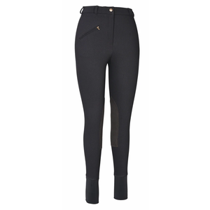 Pantalones ecuestres duraderos y flexibles para mujer con parche acanalado en la rodilla Pantalones de mujer para productos de equitación - Product Image 4