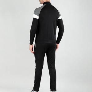 Sweat à capuche de sport Ensemble de jogging deux pièces Survêtements décontractés pour hommes Costumes d'hiver de sport personnalisés Costumes de jogging en polyester Survêtement noir pour hommes - Product Image 3