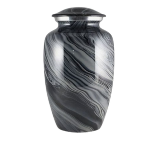 Urna de cremación de aluminio hecha a mano Diseño exclusivo Urna conmemorativa funeraria Suministros funerarios Premium - Product Image 1