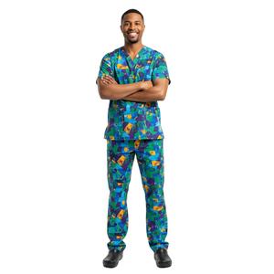 Conjunto de Uniforme Quirúrgico para Hombre, Transpirable, de Manga Corta, Pantalones, Uniforme de Hospital, Ropa de Trabajo Médica, Venta al por Mayor - Product Image 6