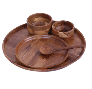 Wooden Dinner <b>Set</b> Hot selling <b>sale</b> Customized Newly Crafts Dinnerware <b>Set</b> 8 Pieces Handmade Dinner <b>Set</b> - Product Image 5