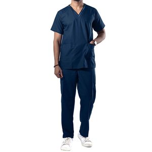 Haute qualité hommes gris gommage survêtement ensembles uniforme Spandex gommages uniformes ensembles à la mode médecin uniformes médicaux - Product Image 1