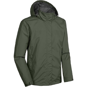 2025 High Quality Nylon Outdoor <b>Rain</b> <b>Jacket</b> for <b>Men</b> <b>Lightweight</b> Waterproof with Zipper Closure for Spring - Product Image 6