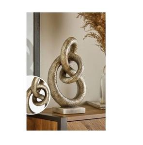 Sculpture d'arbre en aluminium fabriquée en usine en Inde avec finition en or Sculpture et base en métal de table de fête - Product Image 6