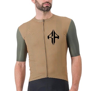 Nueva llegada Full Zip up hombres sublimación ciclismo Jerseys 100% poliéster Material Premium alta calidad logotipo personalizado para los hombres - Product Image 3