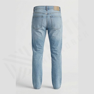 Pantalones Vaqueros Transpirables de Diseño Moderno para Hombre, Estilo Recto, para Invierno, Otoño, Verano y Primavera, Lavados, de Punto, Color Personalizado - Product Image 2