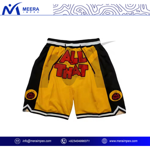 Short imprimé par sublimation à motif noir et jaune de qualité supérieure pour hommes, short léger et durable à la taille avec cordon de serrage pour hommes - Product Image 3