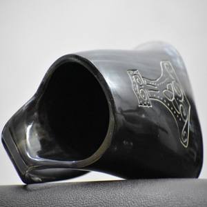Offre Spéciale indien fait à la main Viking corne Tankard meilleure qualité nouvelle tasse de bière traditionnelle pour les fêtes accessoire de corne à boire Direct - Product Image 3