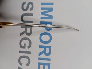 Tijeras Iris de acero inoxidable rectas y curvas | Instrumentos dentales quirúrgicos de punta fina afilada | Tijera Iris multicolor de 4,5 pulgadas - Product Image 5